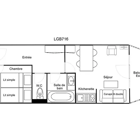 2 Pièces à La Tania, Skis Aux Pieds - 4 Pers, Balcon, Proche Commerces Et Esf - Fr-1-182a-21 Appartement